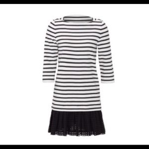 Kate Spade Broome Street Striped Boat Neck Dress
